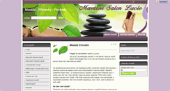 Desktop Screenshot of masaze-chrudim.cz
